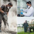 PÓŁMASKA MASKA LAKIERNICZA TYP 3M 7502 GAZOWA P2 A1 ANTYALERGICZNA 12xFILTR - obrazek 4